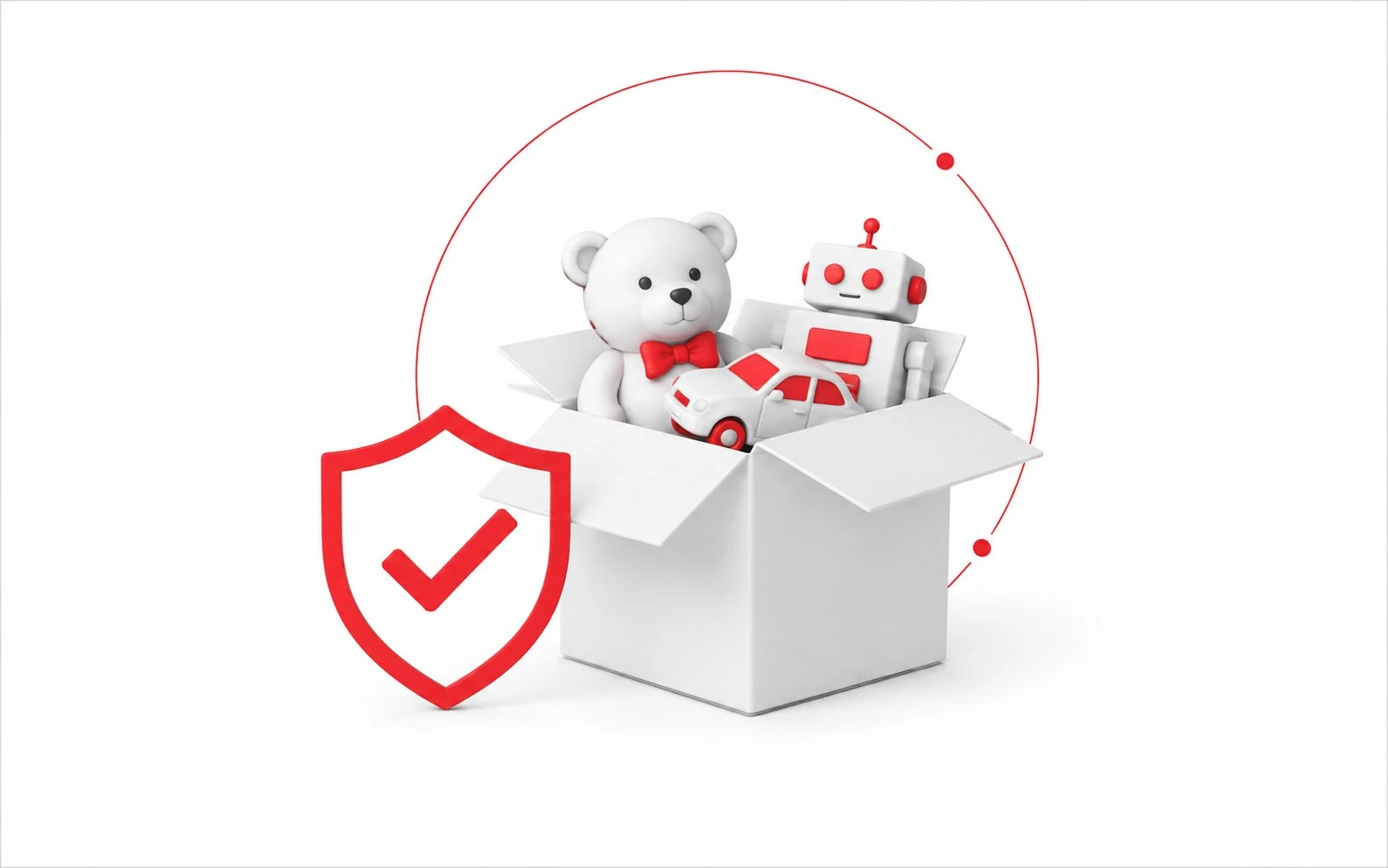 Toys container loading supervision with small parts safety verification - UTS Inspection CLS