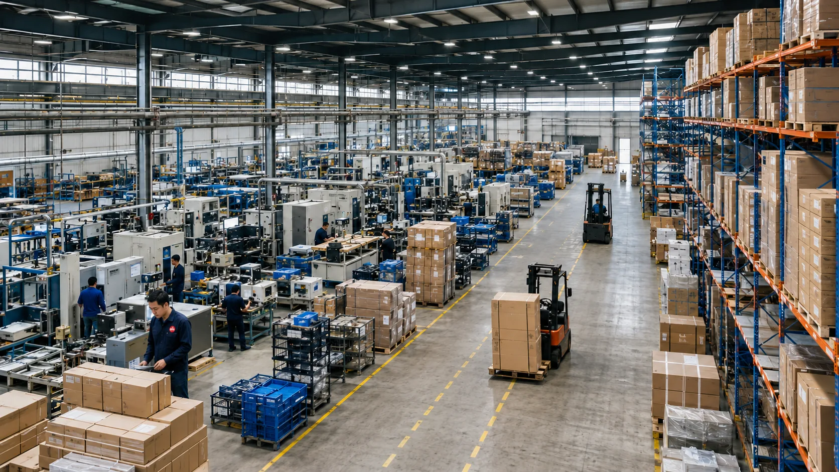 Illustrative warehouse and visible resource review