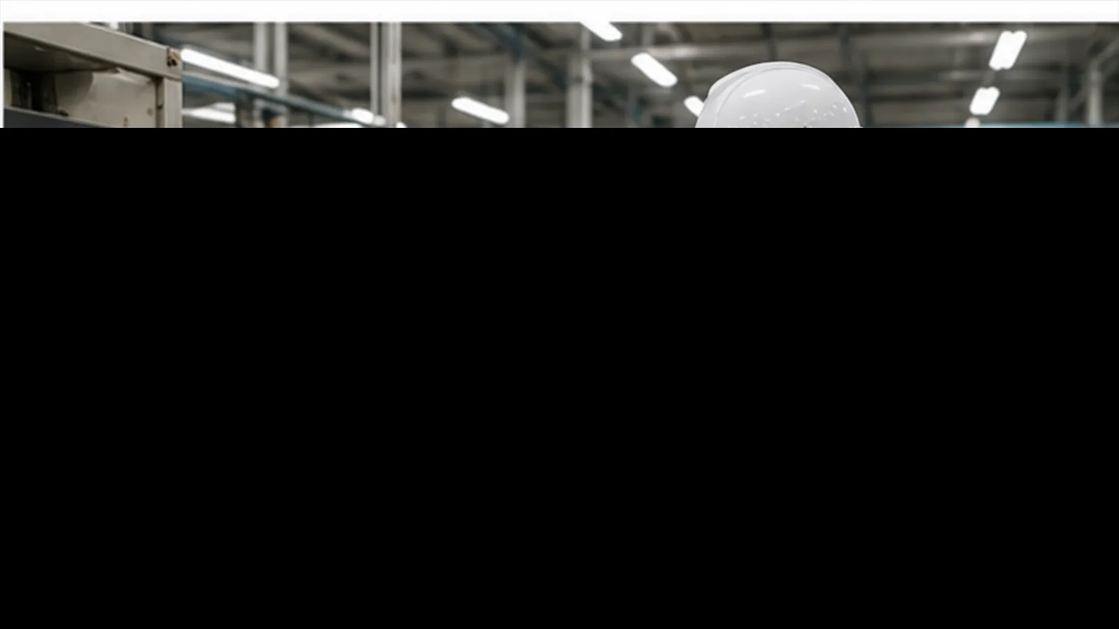 On-site auditor checking manufacturing equipment and recording process-control evidence