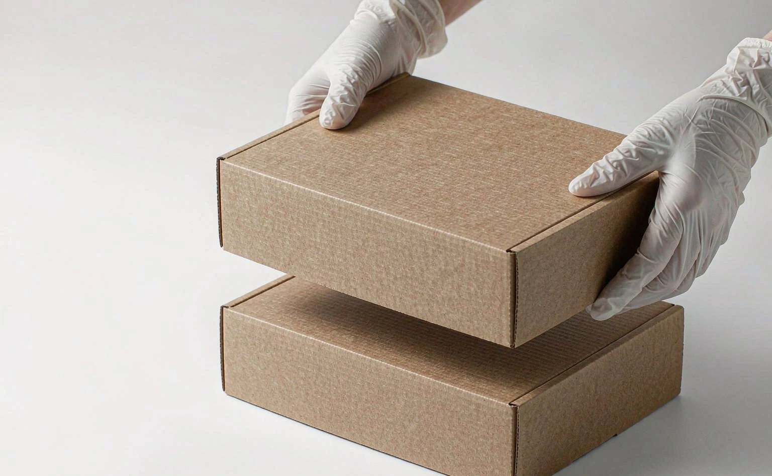 Export cartons being weighed and checked before shipment