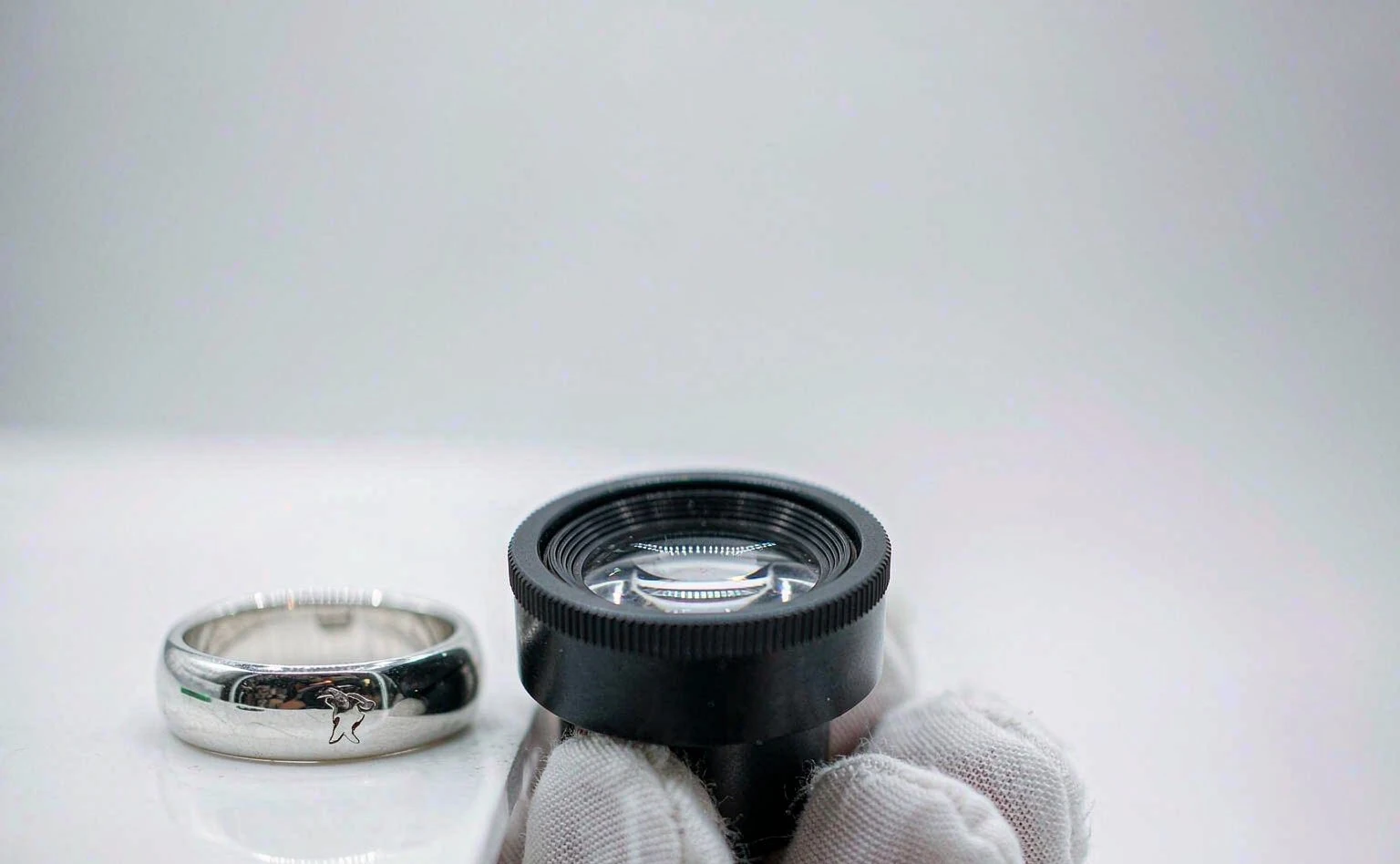 Inspection checklist under a magnifier