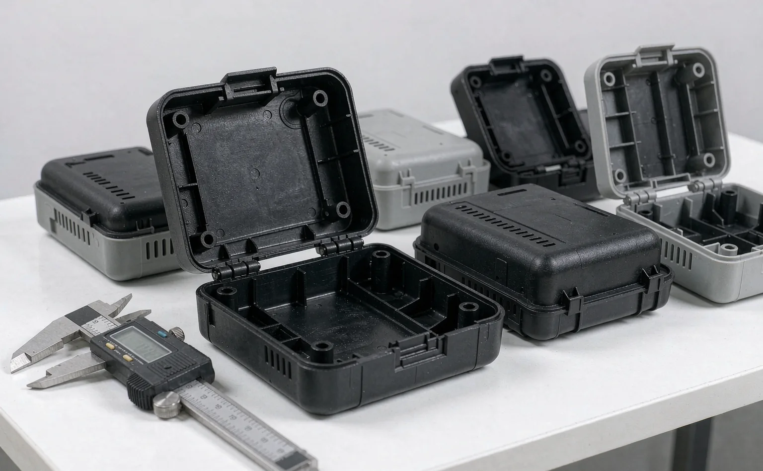 Inspection of molded electronic housings and enclosures